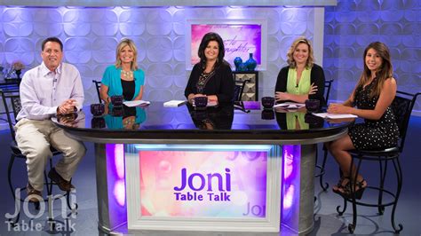 In this lively and sometimes unpredictable half hour talk show, Joni tackles a wide range of relevant issues, controversial subjects and hard hitting news topics with candor and wit. . Joni table talk